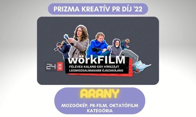 Arany díjat kapott a 24.hu Wörkfilmje